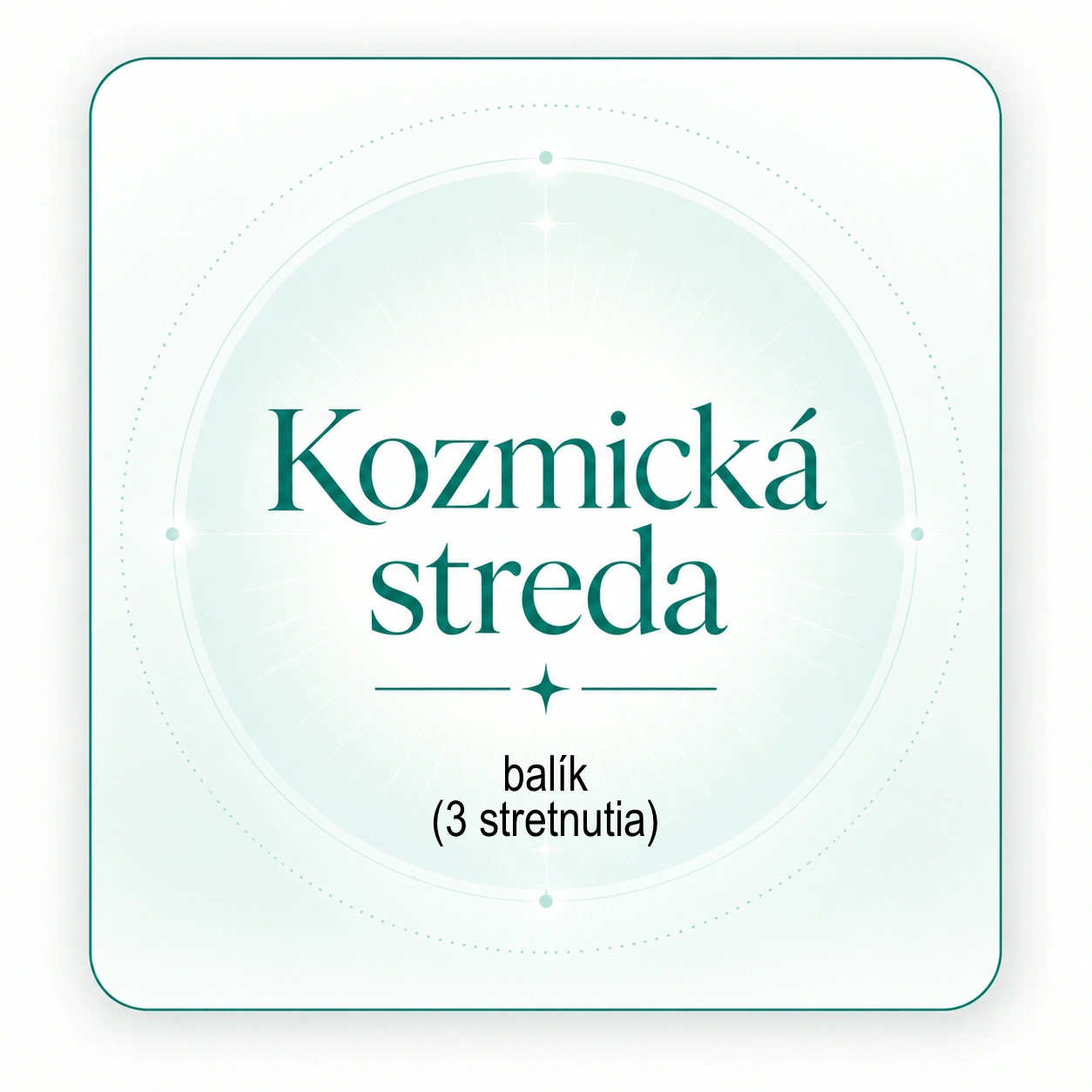 Kozmická streda - balík 3 večerov
